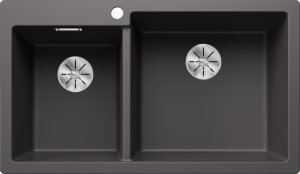 Zlew Blanco PLEON 9 Silgranit szarość skały prawa, InFino 523058