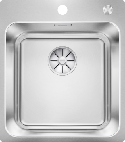 Zlew Blanco SOLIS 400-IFA stal szczotkowana, korek auto., InFino, PushControl 526119.png