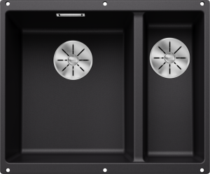 Zlew Blanco SUBLINE 340/160-U Silgranit czarny lewa, InFino 525985