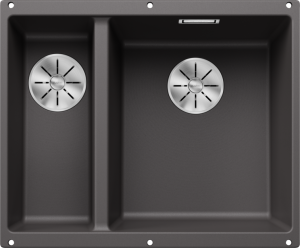 Zlew Blanco SUBLINE 340/160-U Silgranit szarość skały prawa, InFino 523559