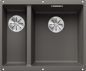 Zlew Blanco SUBLINE 340/160-U Silgranit wulkaniczny szary prawa, InFino 527346