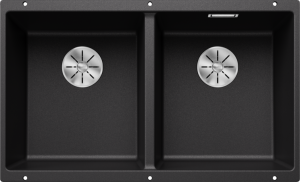 BLANCO SUBLINE 350/350-U Silgranit PuraDur Antracyt, InFino