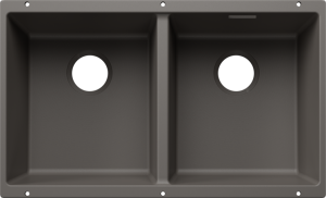 Zlew Blanco SUBLINE 350/350-U Silgranit wulkaniczny szary, bez armatury 527827