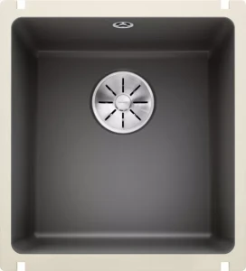 Zlew Blanco SUBLINE 375-U Ceramika PuraPlus bazaltowy, InFino 523731