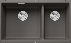 Zlew Blanco SUBLINE 430/270-U Silgranit wulkaniczny szary lewa, InFino 527350
