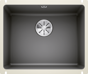 Zlew Blanco SUBLINE 500-U Ceramika PuraPlus bazaltowy, InFino 523739