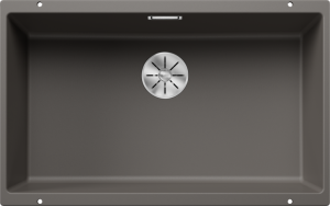 Zlew Blanco SUBLINE 700-U Silgranit wulkaniczny szary, InFino 527356