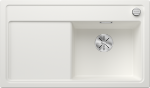 Zlew Blanco ZENAR 45 S Silgranit biały prawa, korek auto., InFino 523788