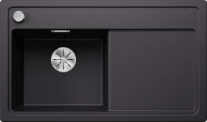 BLANCO ZENAR 45 S Silgranit czarny lewa, korek auto