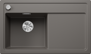 Zlew Blanco ZENAR 45 S Silgranit wulkaniczny szary lewa, korek auto., InFino 527359