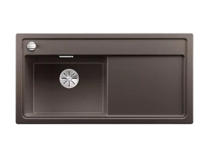Zlew Blanco ZENAR XL 6 S Silgranit kawowy lewa, korek auto., InFino 524011