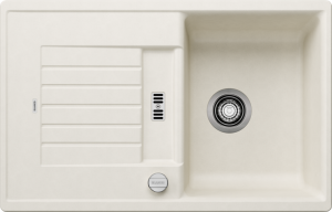 Zlew Blanco ZIA 45 S Silgranit delikatny biały odwracalny, korek auto. 527199