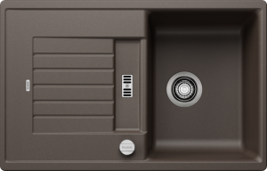 Zlew Blanco ZIA 45 S Silgranit kawowy odwracalny, korek auto. 515069