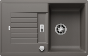 Zlew Blanco ZIA 45 S Silgranit wulkaniczny szary odwracalny, korek auto. 527382