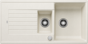 Zlew Blanco ZIA 6 S Silgranit delikatny biały odwracalny, korek auto. 527206