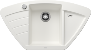 Zlew Blanco ZIA 9 E Silgranit biały narożny, korek auto. 514750