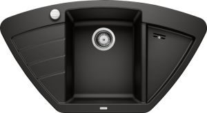 Zlew Blanco ZIA 9 E Silgranit czarny narożny, korek auto. 526030