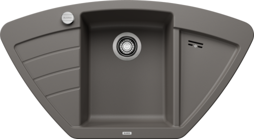 Zlew Blanco ZIA 9 E Silgranit wulkaniczny szary narożny, korek auto. 527394.png