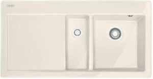 Zlew ceramiczny Franke Mythos MTK 651-100 Ociekacz z lewej strony Kremowy