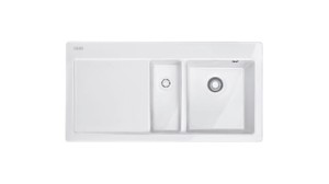 Zlew ceramiczny Franke Mythos MTK 651-100 Ociekacz z lewej strony Biały Polarny