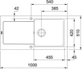  Zlewozmywak Franke Maris MRK 611-100 kremowy 