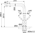 Bateria kuchenna Franke ATLAS CLEAR 120.0179.978