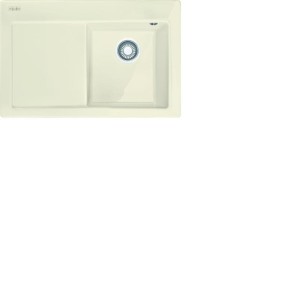 Zlew ceramiczny Franke Mythos MTK 611-78 Ociekacz z lewej strony Kremowy