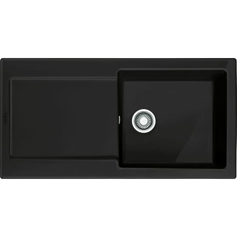 Zlewozmywak ceramiczny Franke Maris - MRK 611-100 3 1/2" ZOdp ZSyf czarny mat
